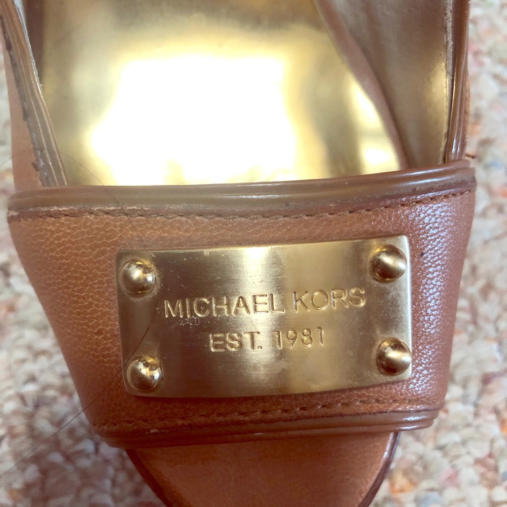 Michael Kors peep toe heels